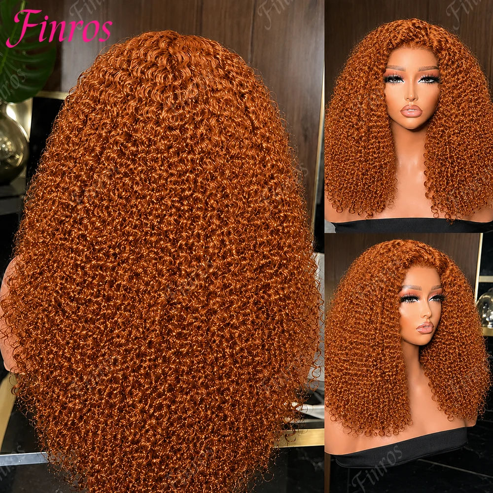Luxe 13x6 Ginger Orange Deep Wave Human Hair Wig
