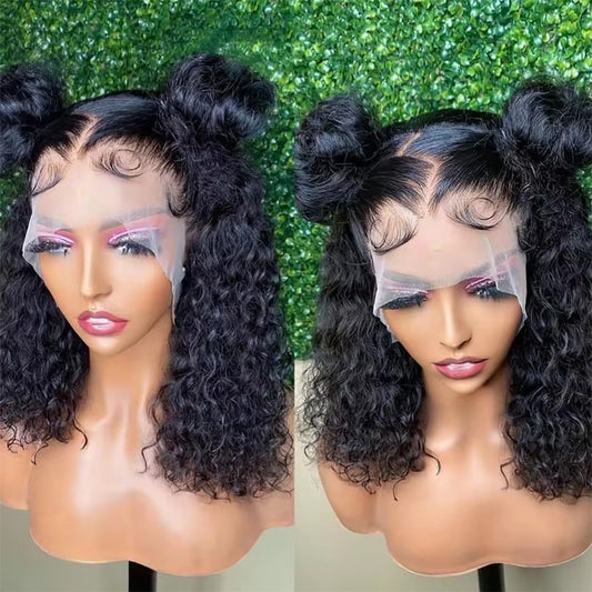 Luxe 13x4 front lace deep wave bob wig