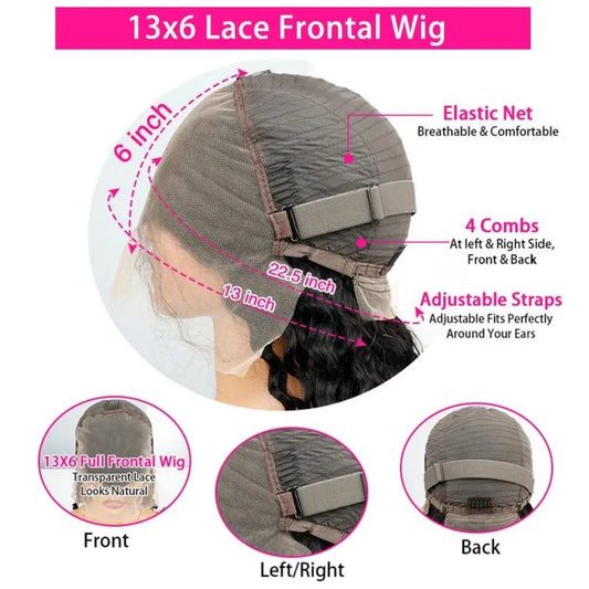 Luxe P1B30 Body Wave Human Hair Wigs
