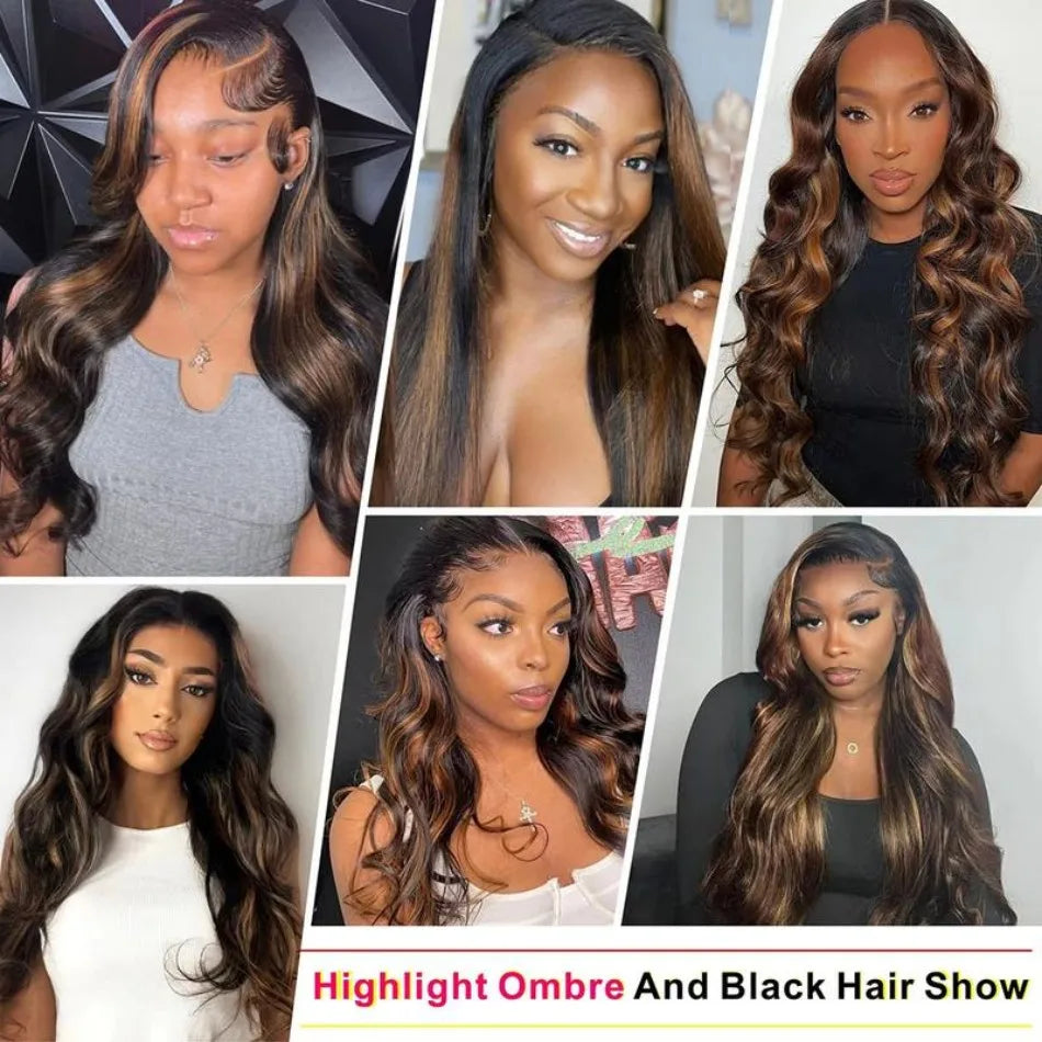 Luxe P1B30 Body Wave Human Hair Wigs