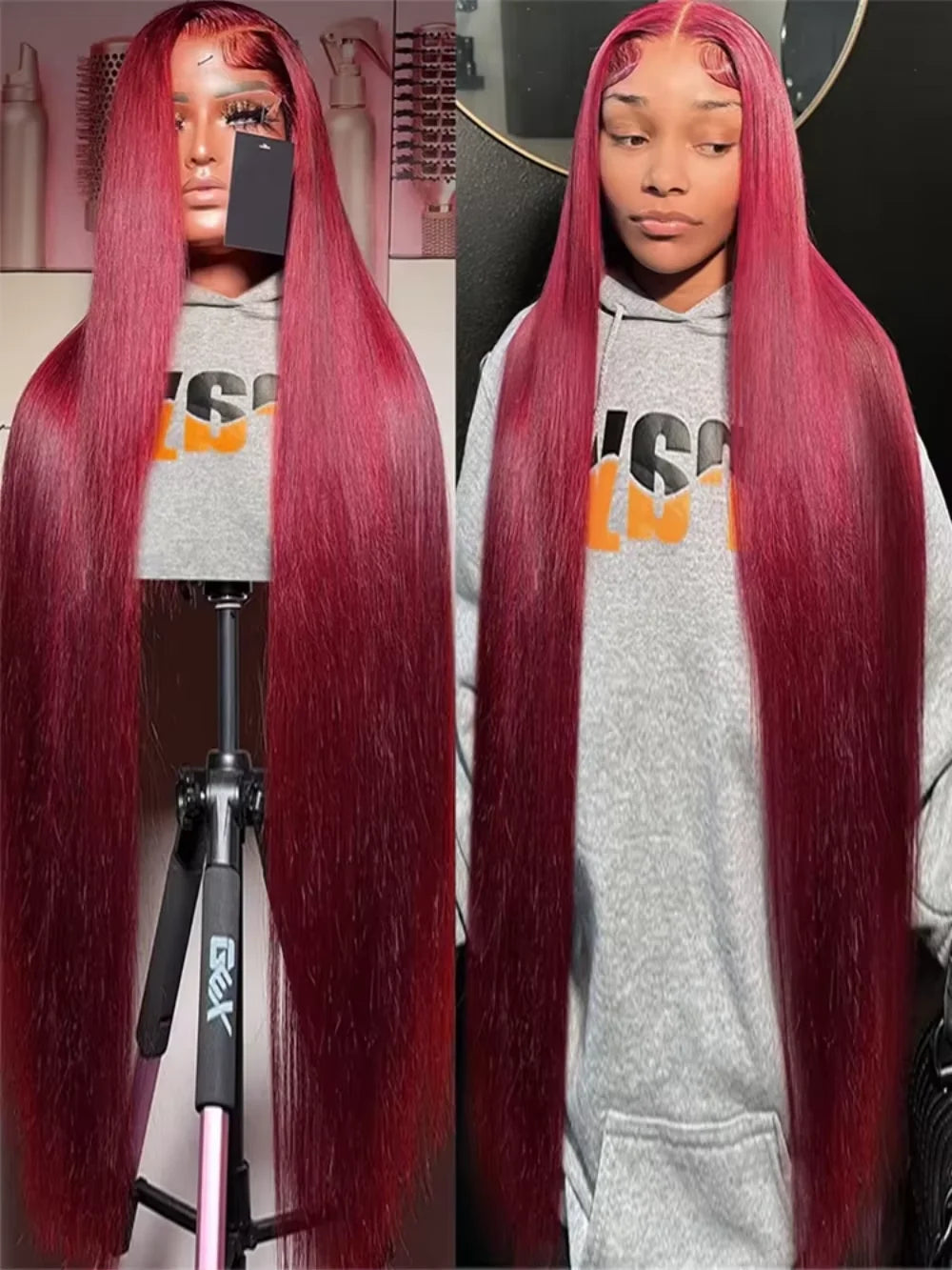 Luxe 99J Straight Human Hair Wig