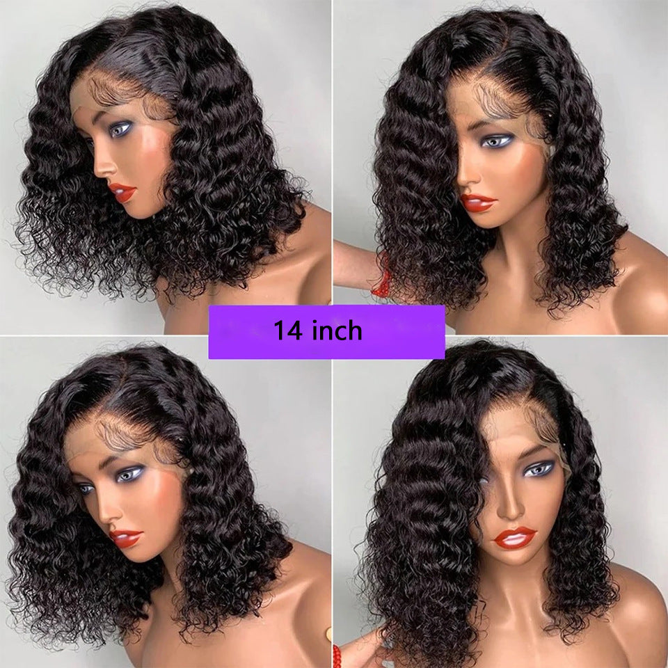 Luxe 13x4 front lace deep wave bob wig