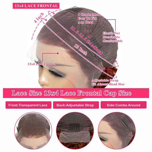 Luxe 30" Ginger Deep Wave Human Hair Wig