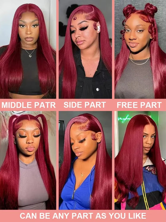 Luxe 99J Straight Human Hair Wig