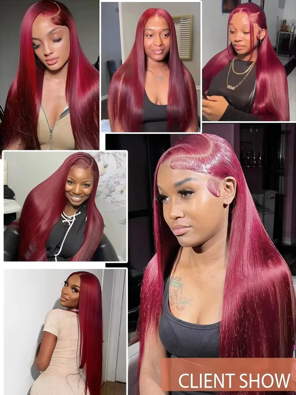 Luxe 99J Straight Human Hair Wig