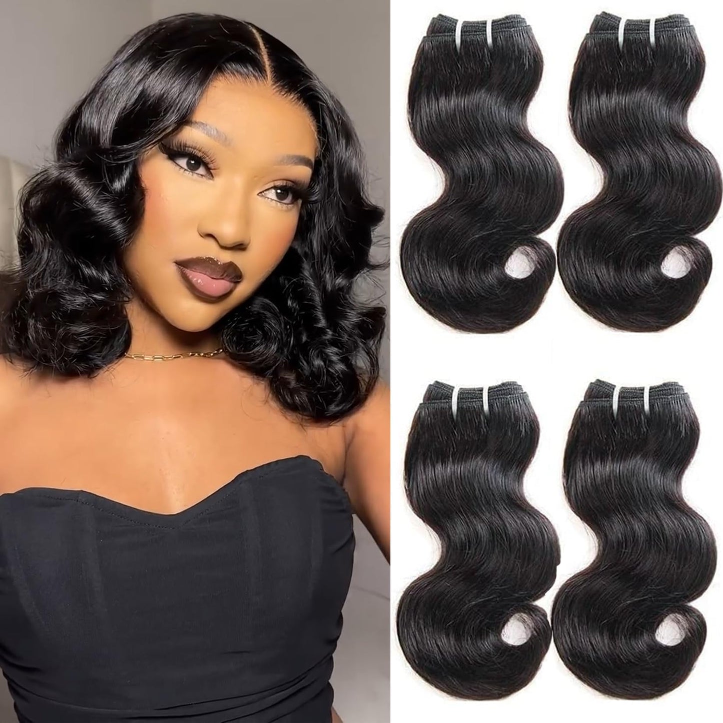 MiracleLuxe Body Wave Bundles 8, 10, 12, 14