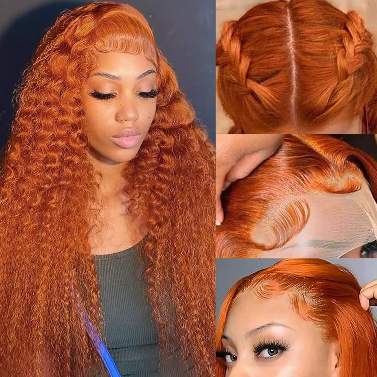 Luxe 30" Ginger Deep Wave Human Hair Wig