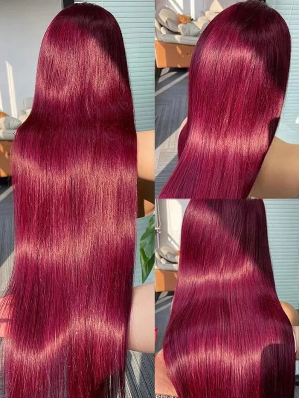 Luxe 99J Straight Human Hair Wig