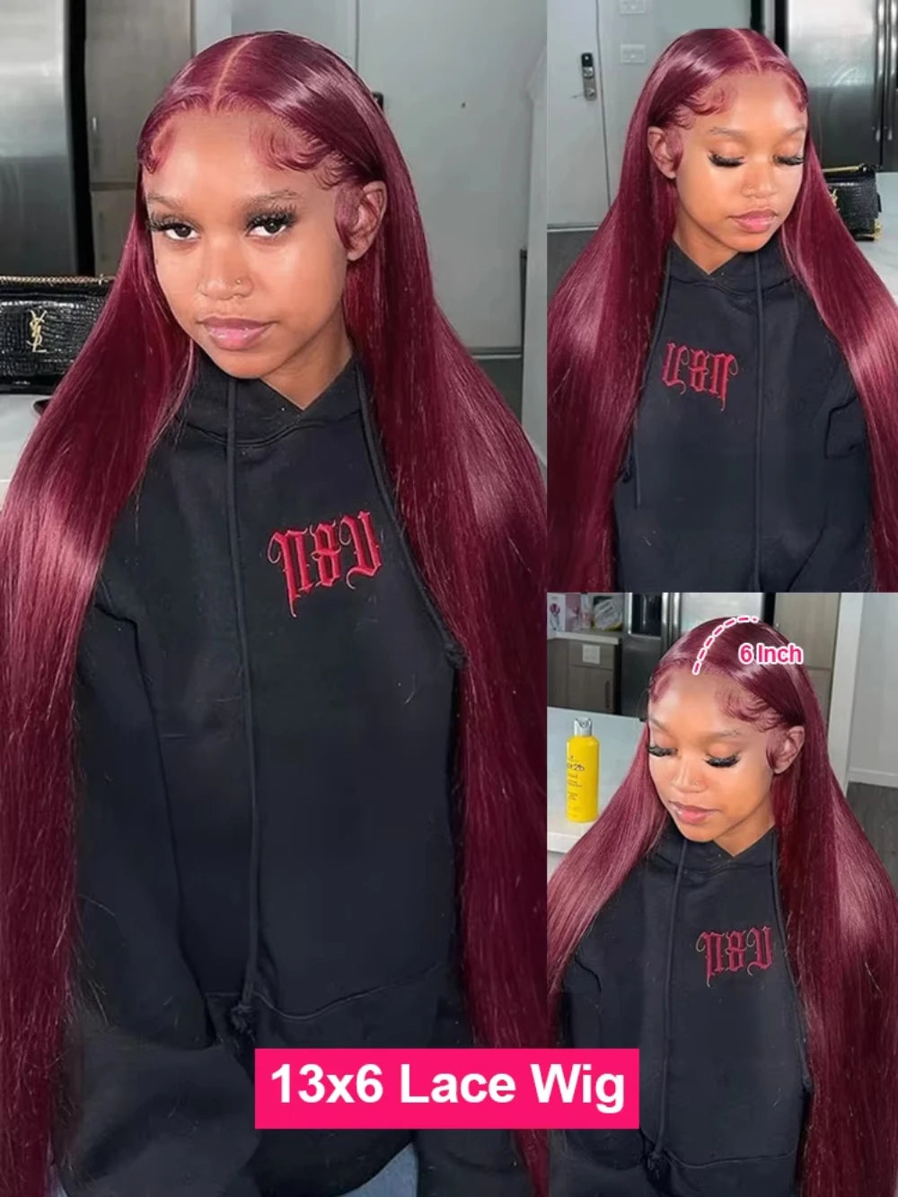 Luxe 99J Straight Human Hair Wig